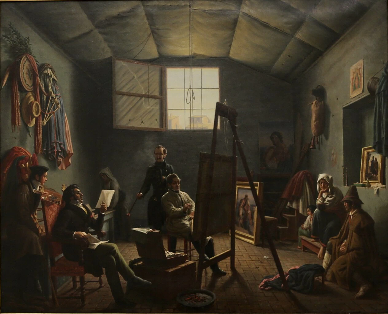 Il laboratorio di Leopold Robert nel 1829